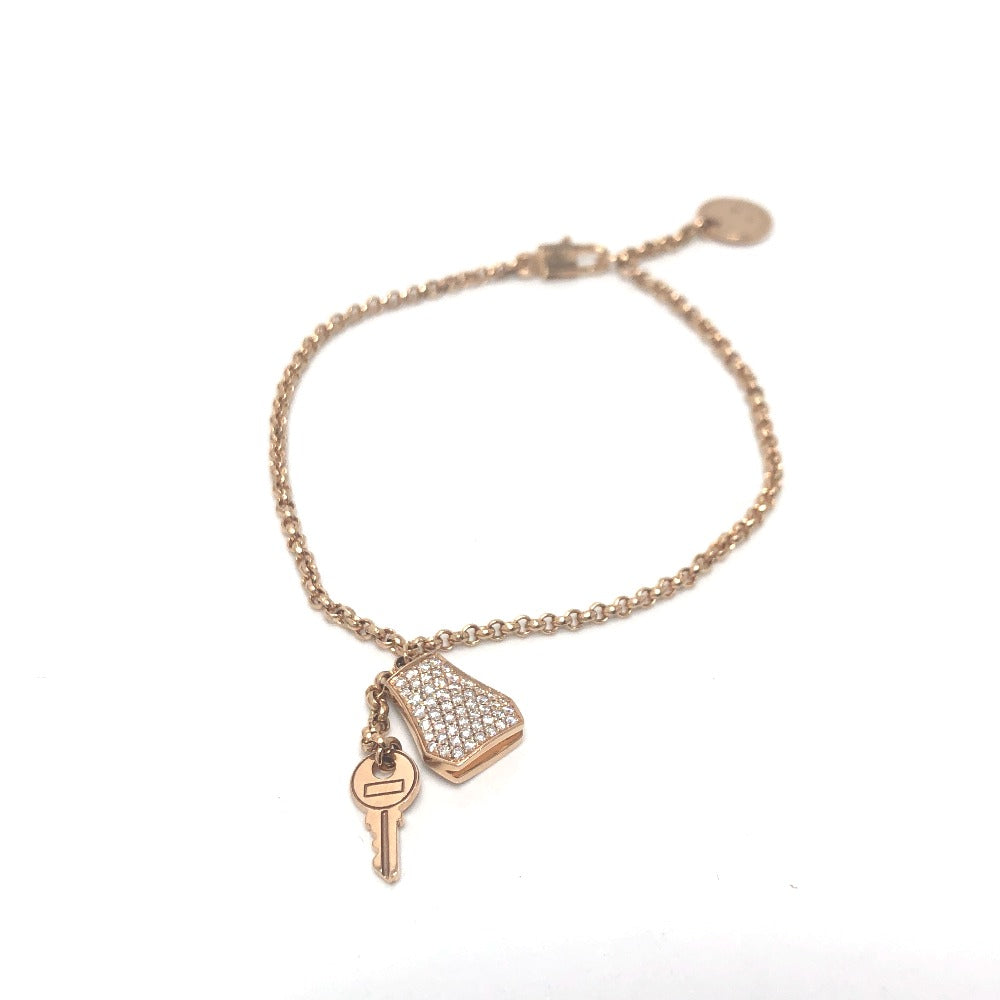 HERMES bracelet 18K Pink Gold gold K18PG Kelly Clochette