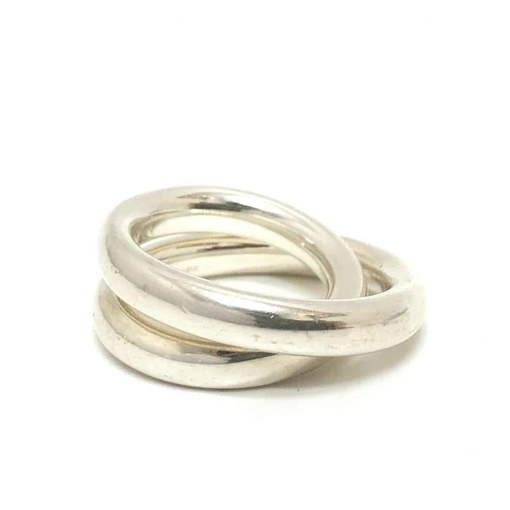 HERMES Ring SV925 Silver Vertige Women 50