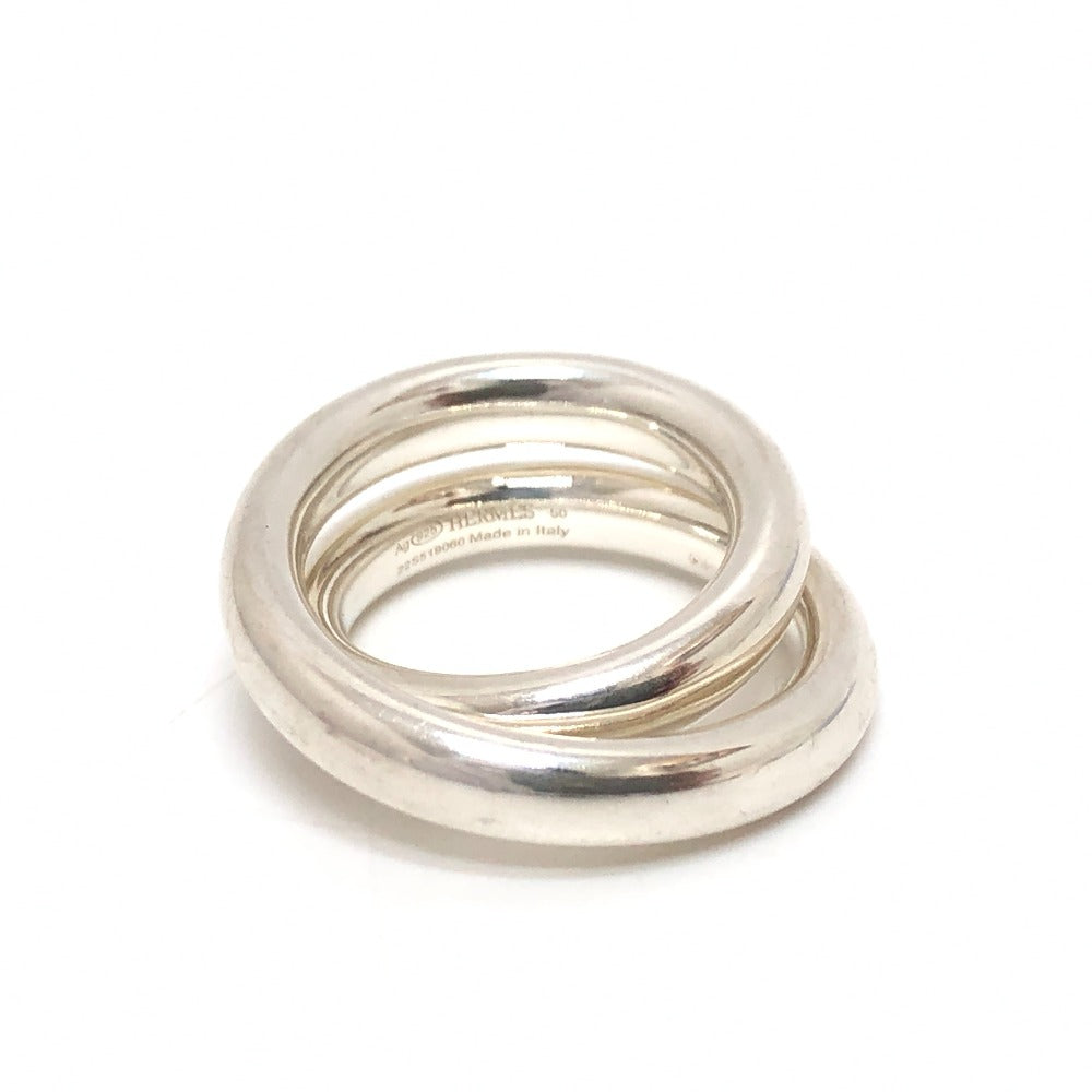 HERMES Ring SV925 Silver Vertige Women 50