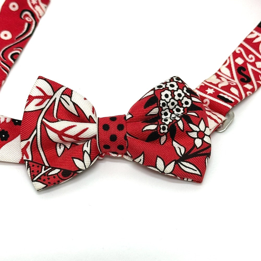 HERMES tie silk multicolor Noupapillon