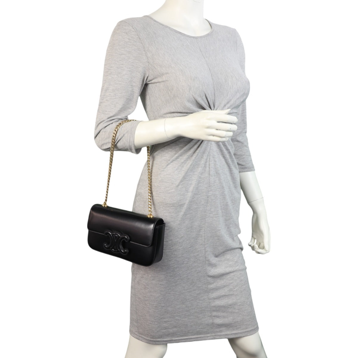 Celine Triomphe Claude Chain Shoulder Bag
