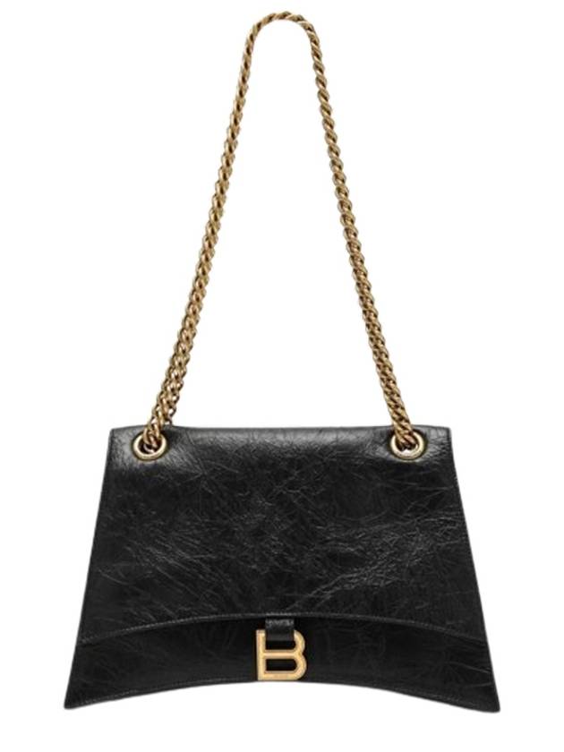 Luxury Balenciaga Trending 2025 Crush Medium Shoulder Bag Black