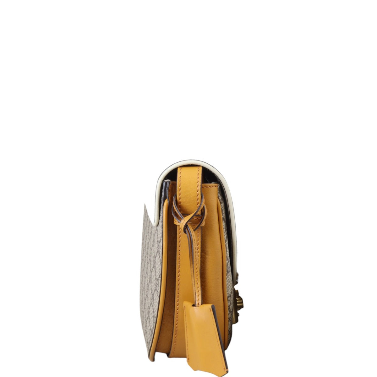 Gucci GG Supreme Padlock Small Saddle Crossbody Bag