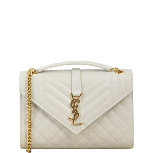 Saint Laurent Monogram Mix Matelasse Envelope Chain Bag Medium