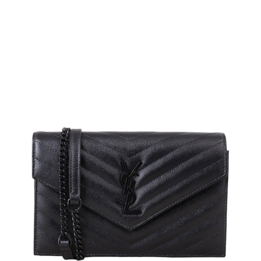 Saint Laurent Cassandre Envelope Chain Wallet