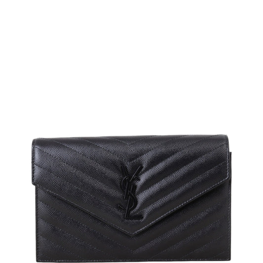 Saint Laurent Cassandre Envelope Chain Wallet