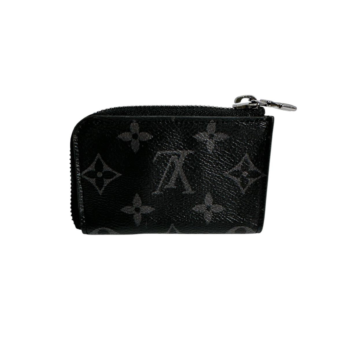 LOUIS VUITTON Key case Key holder  M63536 Monogram canvas black Portonet Jules Coin case Eclipse
