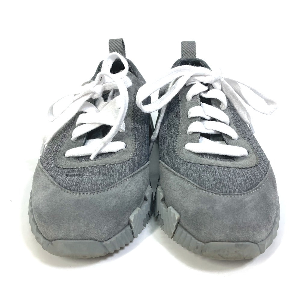 HERMES sneakers Canvas/Suede , Technical Canvas/Suede gray shoes bouncing Women 35 1/2