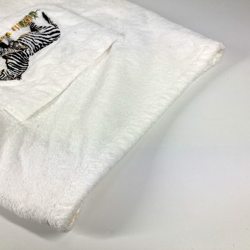HERMES towel cotton white Bath towel Interior Throw Blanket Zebra Design unisex(Unisex)
