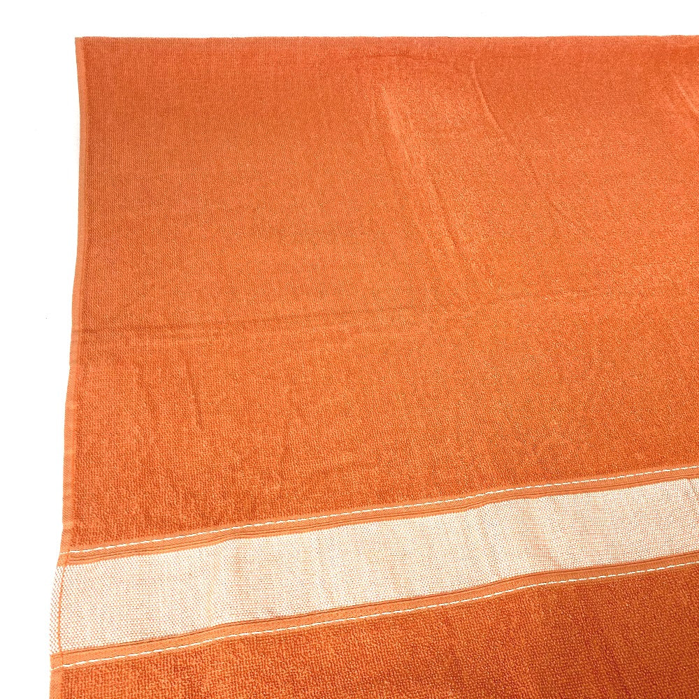 HERMES towel cotton Orange Bath towel Interior Throw Blanket Yachting logo Women