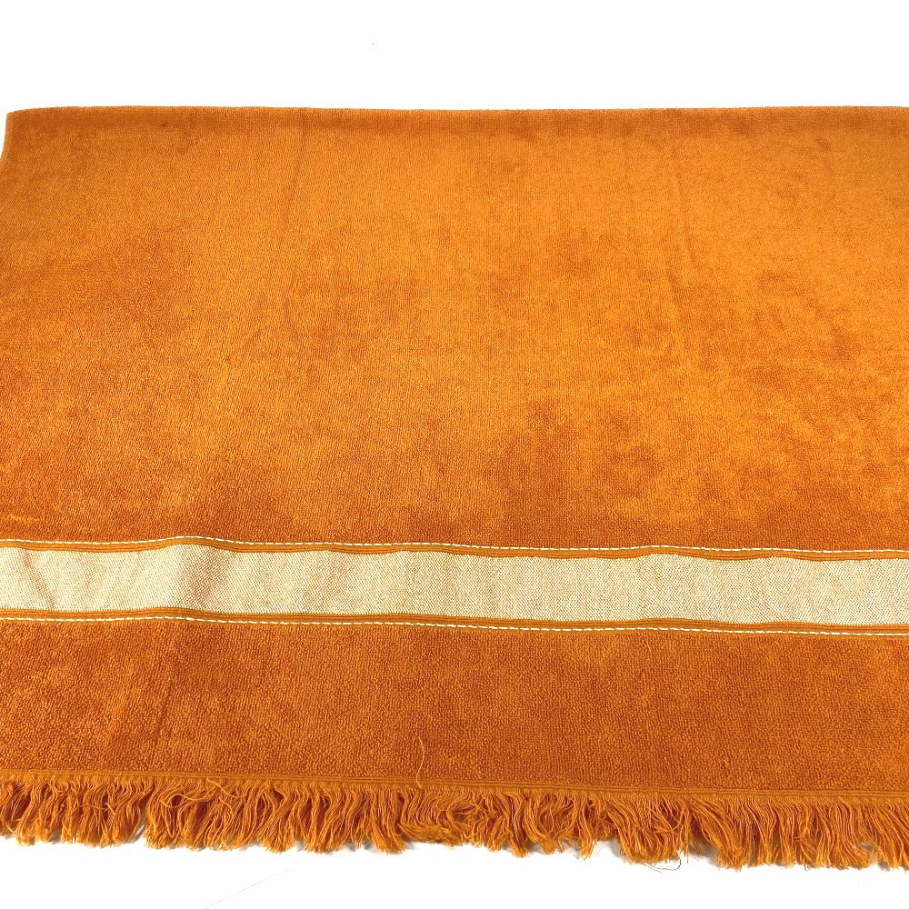 HERMES towel cotton Orange Bath towel Interior Throw Blanket Yachting beach towel logo Women