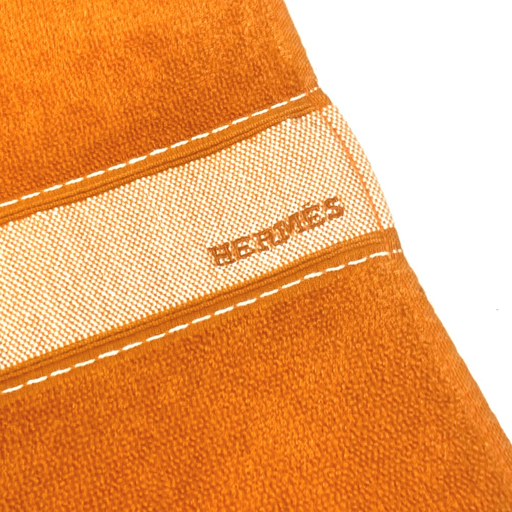 HERMES towel cotton Orange Bath towel Interior Throw Blanket Yachting beach towel logo Women