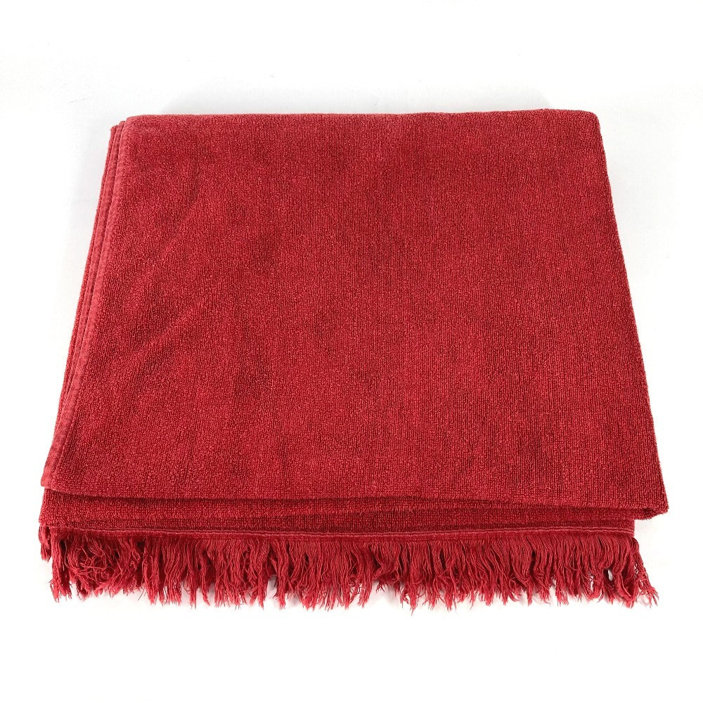 HERMES towel cotton Red Bath towel Interior Throw Blanket Beach towel yachting logo