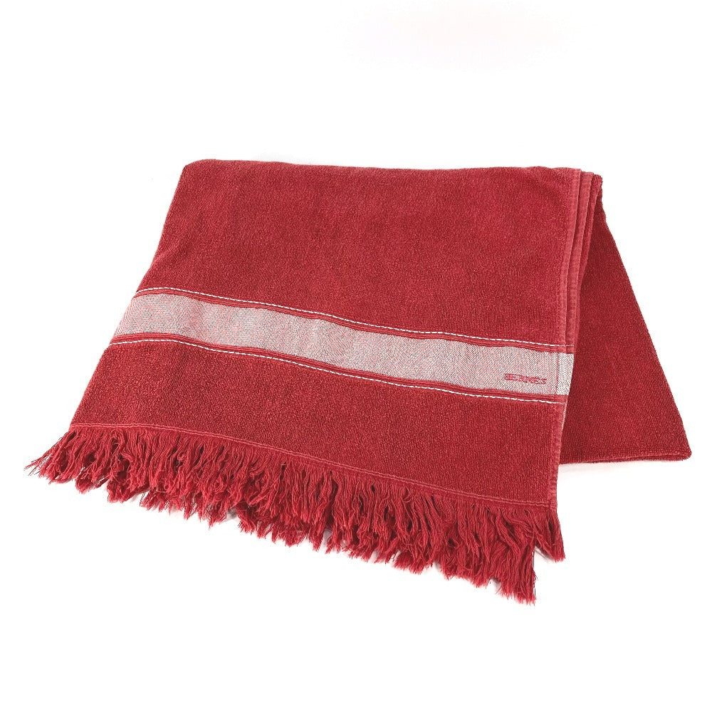 HERMES towel cotton Red Bath towel Interior Throw Blanket Beach towel yachting logo