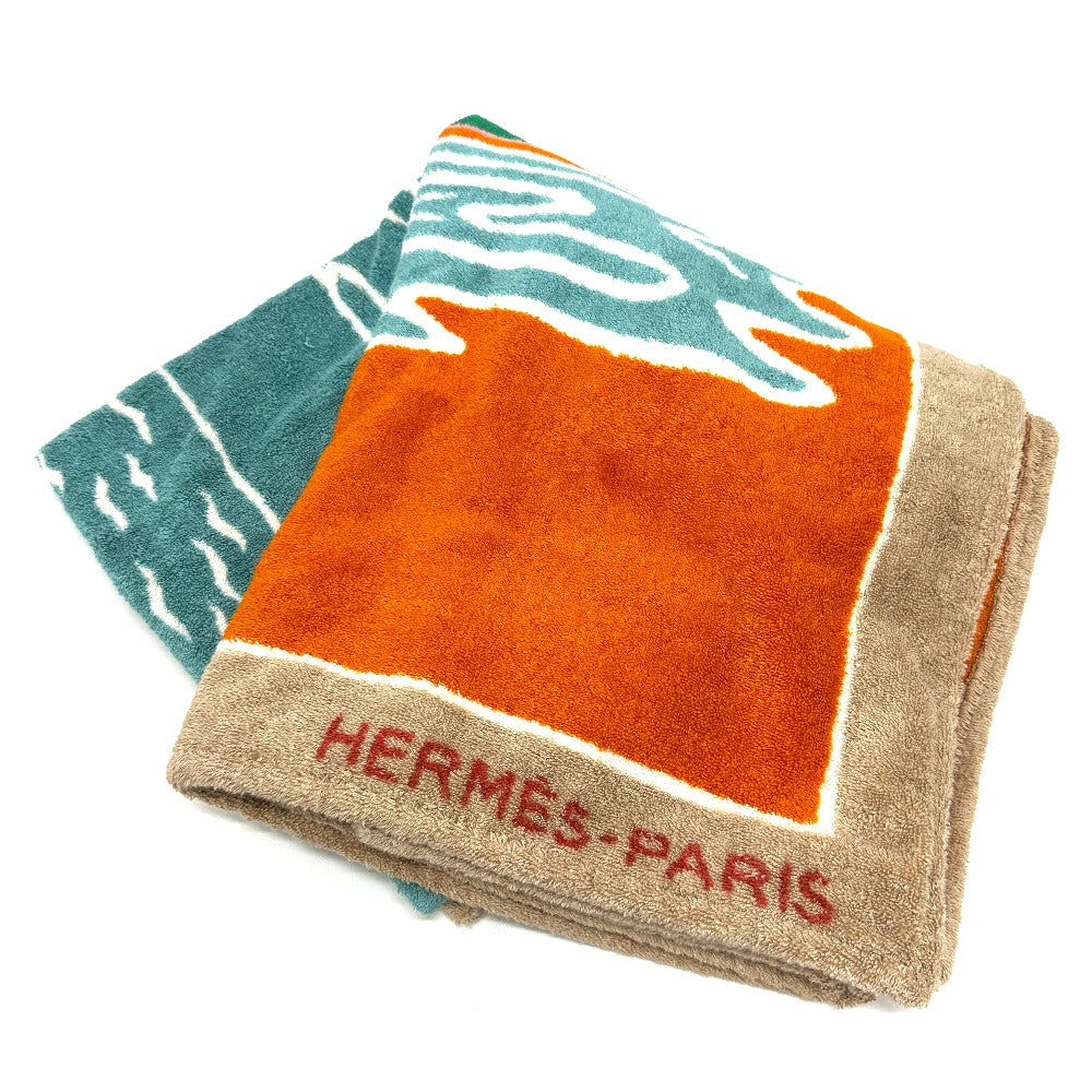 HERMES towel cotton multicolor Tropico