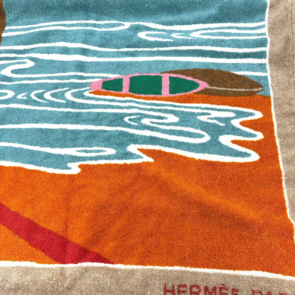 HERMES towel cotton multicolor Tropico