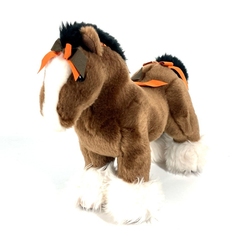 HERMES Plush Doll acrylic Brown Elmy MM unisex(Unisex)