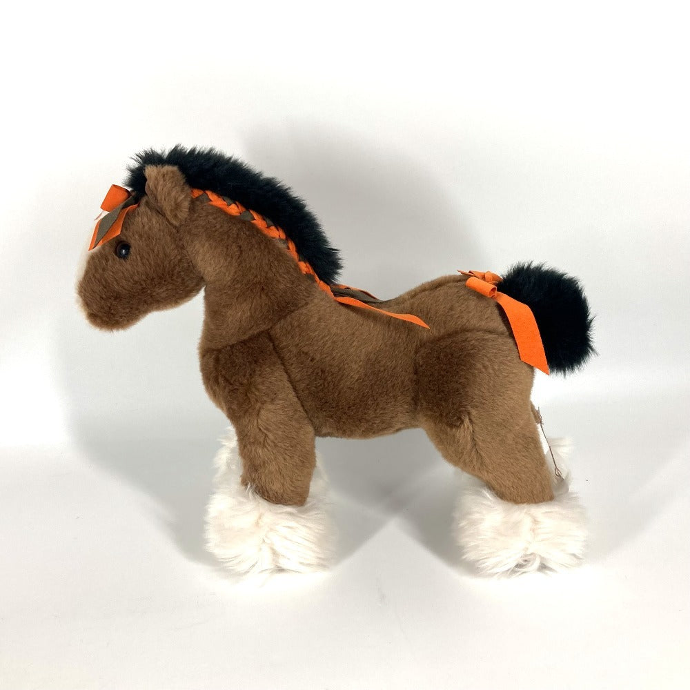 HERMES Plush Doll acrylic Brown Elmy MM unisex(Unisex)