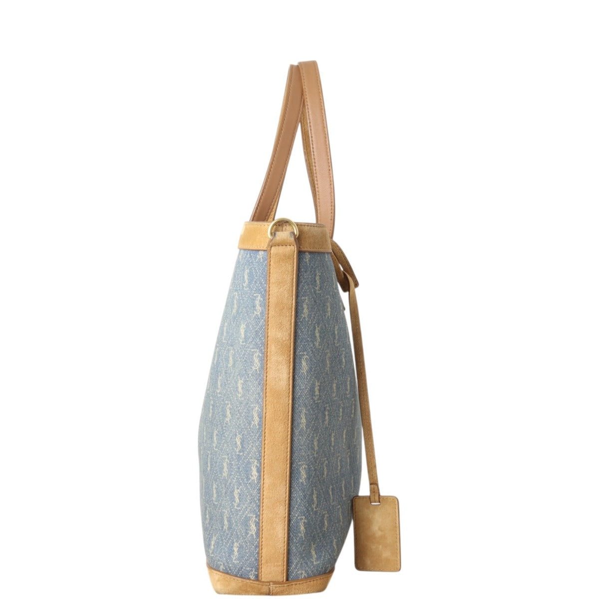 Saint Laurent Toy Shopping Tote Suede Denim