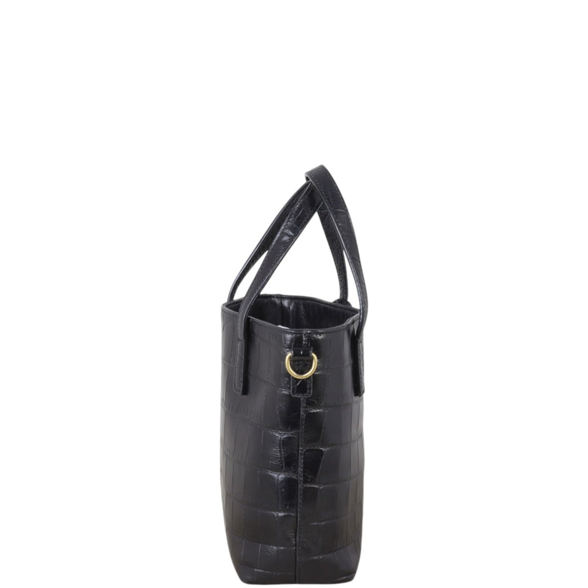 Saint Laurent Toy Shopping Tote Croc-embossed