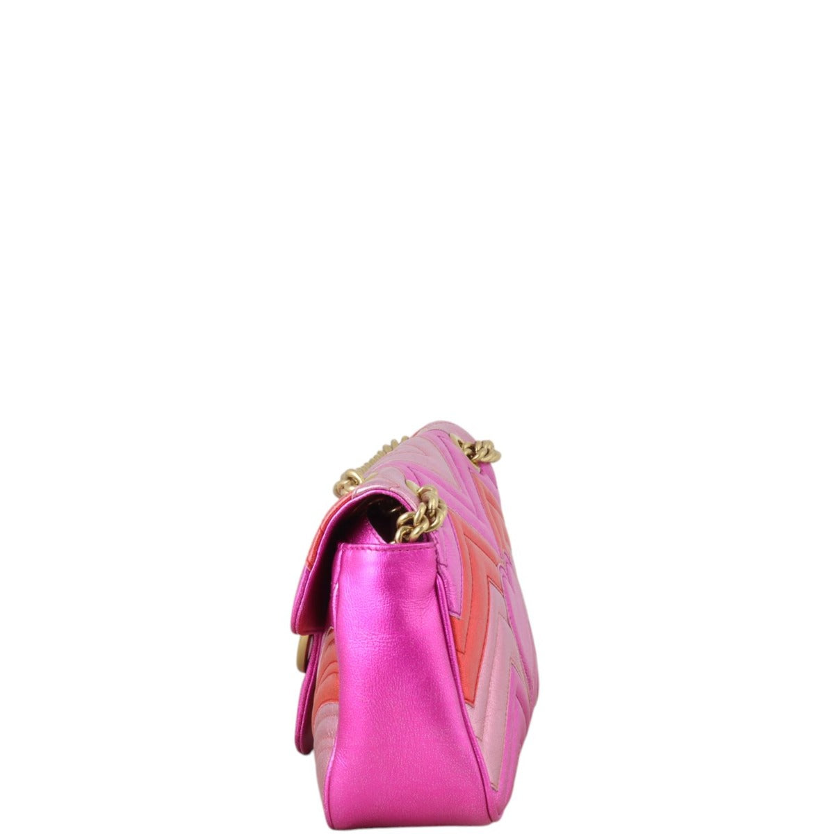 Gucci GG Marmont Matelasse Small Shoulder Bag Metallic