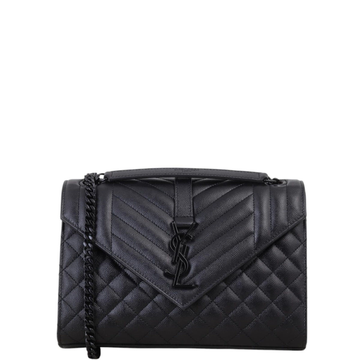 Saint Laurent Monogram Mix Matelasse Envelope Chain Bag Medium