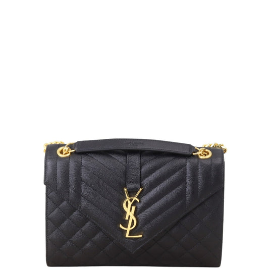 Saint Laurent Monogram Mix Matelasse Envelope Chain Bag Medium