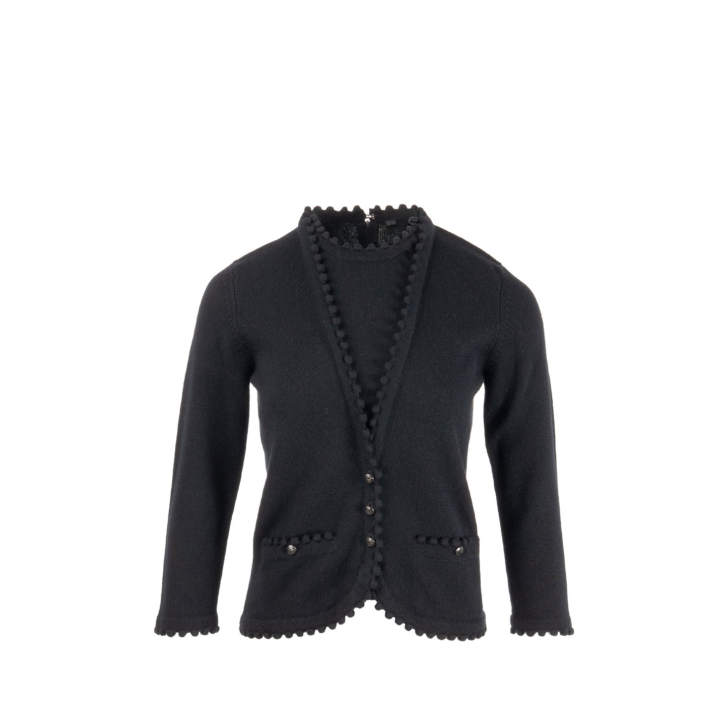 Chanel size 36 cashmere pullover black
