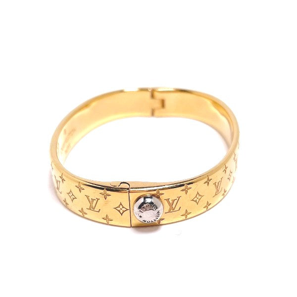 LOUIS VUITTON bracelet M00251 Gold Plated gold Cuff nanogram Monogram Small size Women