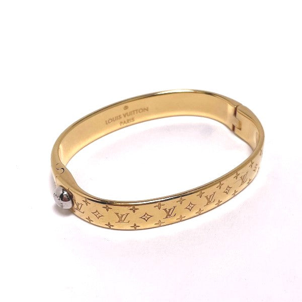 LOUIS VUITTON bracelet M00251 Gold Plated gold Cuff nanogram Monogram Small size Women