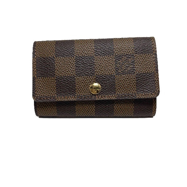 LOUIS VUITTON Key case Key holder  N62630 Damier canvas Brown for 6 Damier Multicles6 unisex(Unisex)