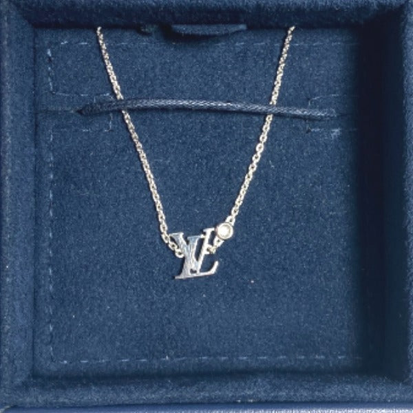 LOUIS VUITTON Necklace Q93653 K18WG, Diamond White gold Pandanti Thief Ideal Blossom LV White gold x diamond 750WG Women
