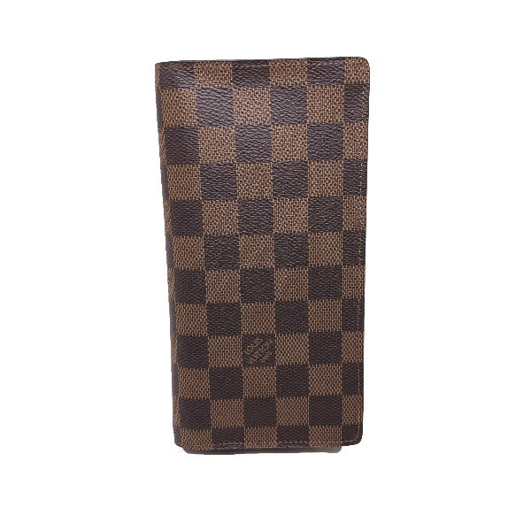 LOUIS VUITTON Bifold Wallet N60017 Damier canvas Brown Wallet with card pocket Damier Portefeuille Blaza mens(Unisex)