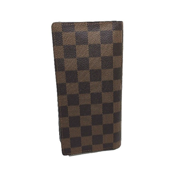 LOUIS VUITTON Bifold Wallet N60017 Damier canvas Brown Wallet with card pocket Damier Portefeuille Blaza mens(Unisex)