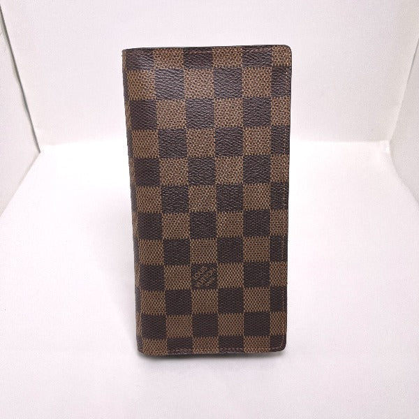 LOUIS VUITTON Bifold Wallet N60017 Damier canvas Brown Wallet with card pocket Damier Portefeuille Blaza mens(Unisex)