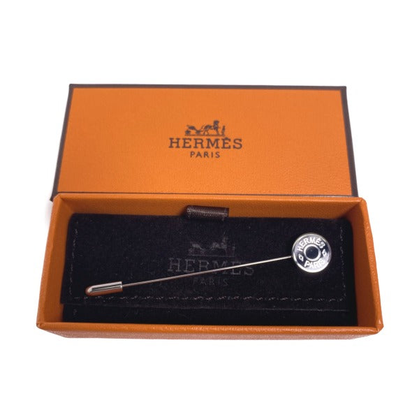 HERMES Other accessories Brass (palladium coated), lacquer Silverx black Hatpin Crude cell Women
