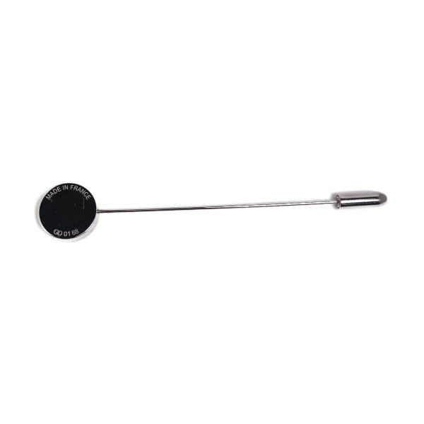 HERMES Other accessories Brass (palladium coated), lacquer Silverx black Hatpin Crude cell Women
