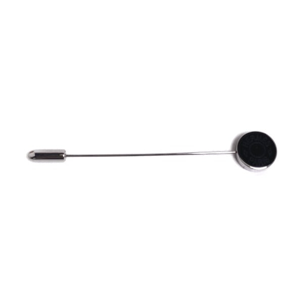 HERMES Other accessories Brass (palladium coated), lacquer Silverx black Hatpin Crude cell Women