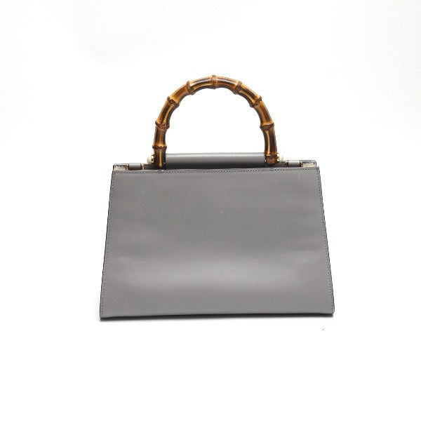 GUCCI Handbag 459076 Bamboo gray 2WAY Bamboo Women