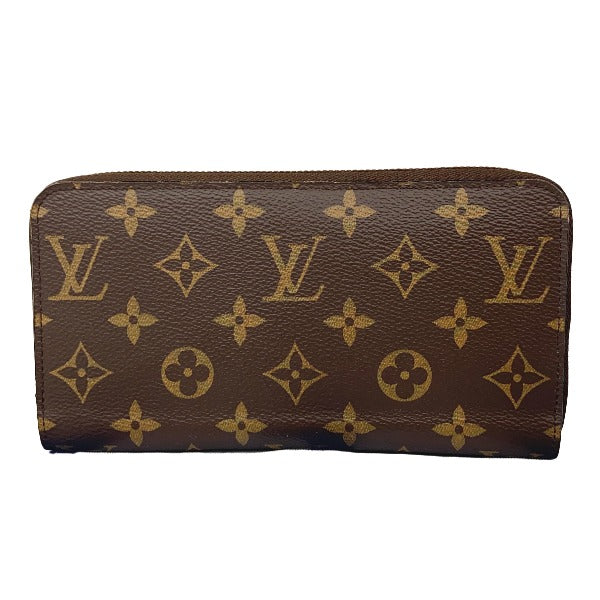 LOUIS VUITTON Long Wallet Purse M41895 Monogram canvas Fuchsia Zip Around Monogram Zippy wallet unisex(Unisex)