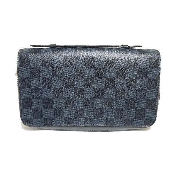 LOUIS VUITTON business bag N41590 Damier canvas cobalt Wallet Damier Cobalt Zippy XL mens