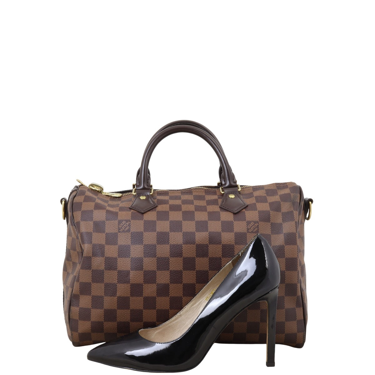 Louis Vuitton Speedy 30 Bandouliere Damier Ebene