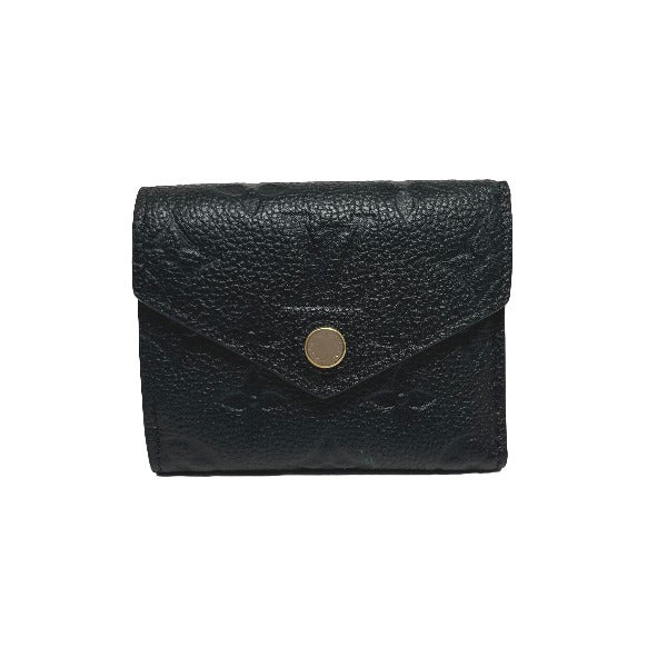 LOUIS VUITTON Tri-fold wallet M62935 Monogram Ann Platt Noir Coin purse with Card Case Monogram Unplant Portefeuille Zoe Women