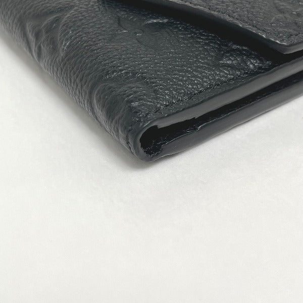 LOUIS VUITTON Tri-fold wallet M62935 Monogram Ann Platt Noir Coin purse with Card Case Monogram Unplant Portefeuille Zoe Women