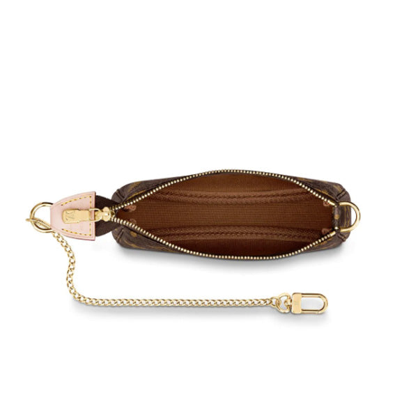 LOUIS VUITTON Pouch M58009 Monogram canvas Brown Mini accessories pouch Monogram Mini Pochette Accessoires Women