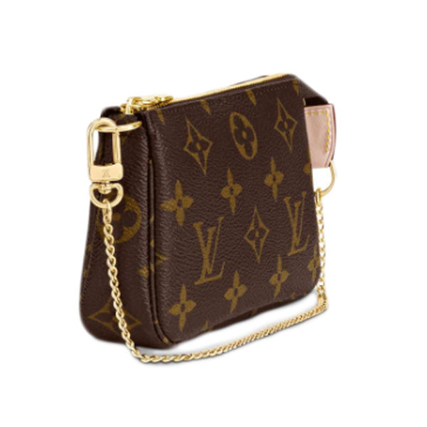 LOUIS VUITTON Pouch M58009 Monogram canvas Brown Mini accessories pouch Monogram Mini Pochette Accessoires Women