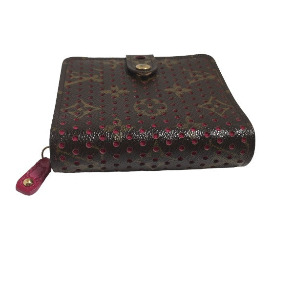 LOUIS VUITTON Bifold Wallet M95188 Monogram Perfo Fuchsia Zip Around Monogram Perfo Two fold wallet Women