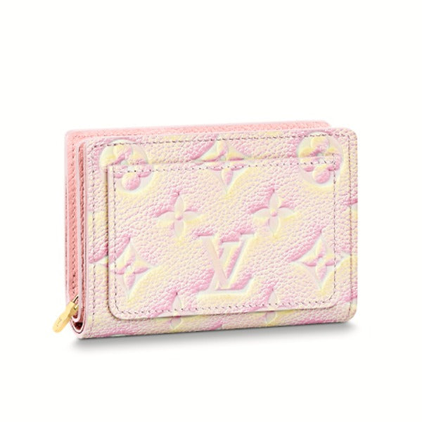 LOUIS VUITTON Bifold Wallet M81529 Monogram Ann Platt Light pink Coin purse with Card Case Monogram Portefeuille Clare Women