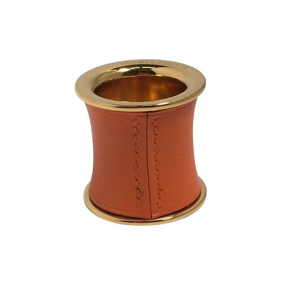 HERMES Scarf ring others Orange 20.5 Accessories Swift x Gold Plated unisex(Unisex)