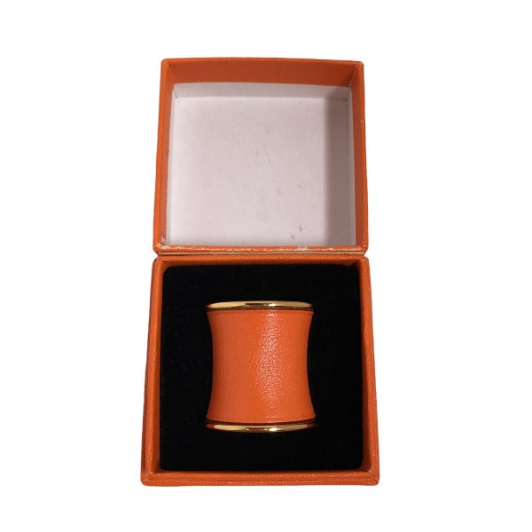HERMES Scarf ring others Orange 20.5 Accessories Swift x Gold Plated unisex(Unisex)